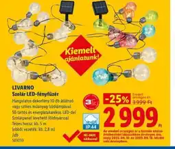 Lidl LIVARNO Szolár LED-fényfüzér ajánlat
