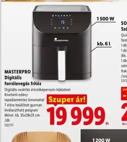 Lidl MASTERPRO Digitális fritőz ajánlat
