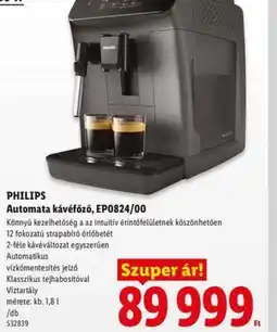 Lidl PHILIPS Automata kávéfőző EP0824/00 ajánlat