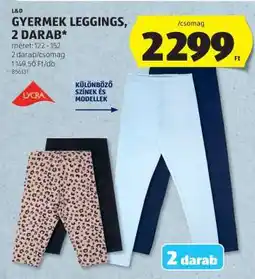 ALDI GYERMEK LEGGINGS, 2 DARAB ajánlat