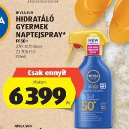 ALDI NIVEA SUN Hidratáló Gyermek Naptej Spray ajánlat