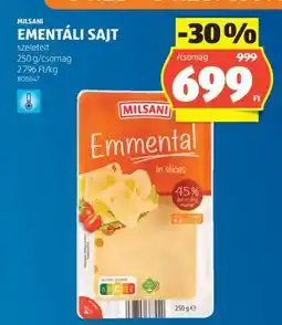 ALDI Milsani Ementáli Sajt ajánlat