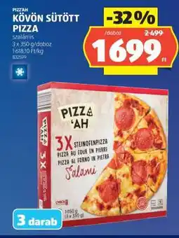 ALDI PIZZ'AH KÖVÖN SÜTÖTT PIZZA ajánlat