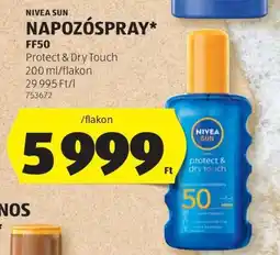 ALDI NIVEA SUN NAPOZÓSPRAY ajánlat