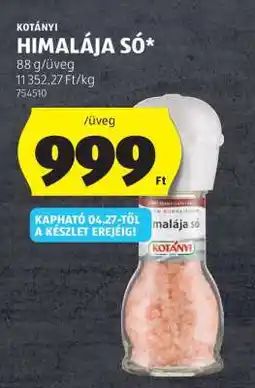 ALDI KOTÁNYI HIMALÁJA SÓ ajánlat