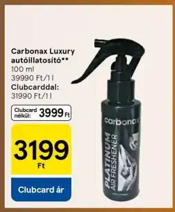 Tesco Carbonax Luxury autóillatosító ajánlat