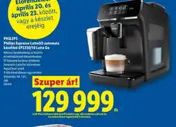 Lidl PHILIPS Espresso LatteGO kávéfőző ajánlat