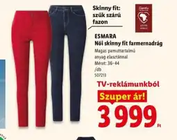 Lidl ESMARA Női skinny fit farmernadrág ajánlat