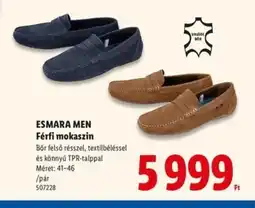 Lidl ESMARA MEN Férfi mokaszin ajánlat