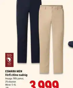 Lidl ESMARA MEN Férfi chino nadrág ajánlat