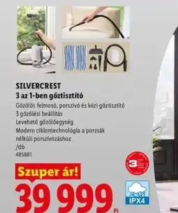 Lidl SILVERCREST 3 az 1-ben gőztisztít ajánlat