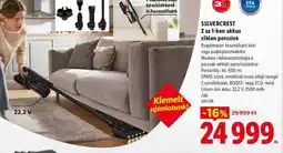 Lidl SILVERCREST 2 az 1-ben akkus porszív ajánlat