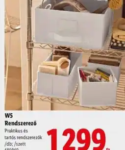 Lidl W5 Rendszerező ajánlat