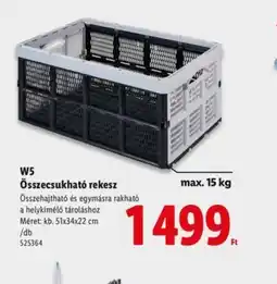 Lidl W5 Összecsukhat rekesz ajánlat