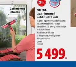 Lidl VILEDA 2 az 1-ben profi ablaktisztít szett ajánlat
