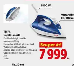 Lidl TEFAL Gőzölős vasal ajánlat