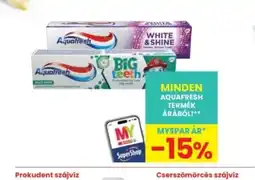 Interspar AQUAFRESH fogkrém ajánlat