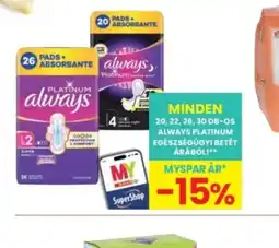 Interspar ALWAYS PLATINUM EGÉSZSÉGÜGYI BETÉT ajánlat