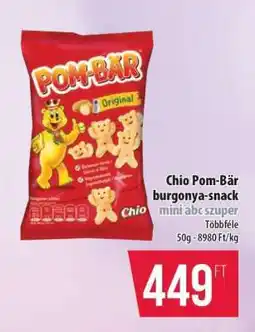 Coop Chio Pom-Bär burgonya-snack ajánlat