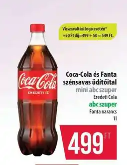 Coop Coca Cola és Fanta szénsavas üdítőital ajánlat