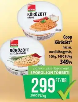 Coop Coop körözött házias, metélőhagymás ajánlat