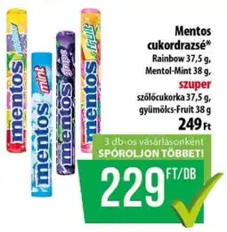 Coop Mentos cukordrazsé ajánlat