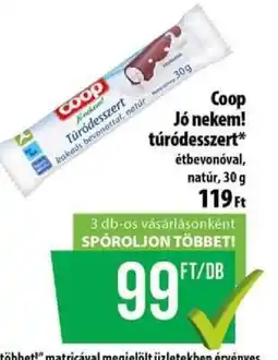 Coop Coop Jó nekem! túródesszert ajánlat