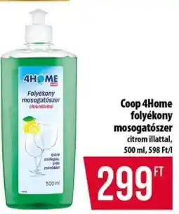 Coop Coop 4Home folyékony mosogatószer ajánlat