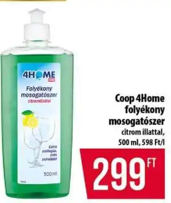 Coop 4Home folyékony mosogatószer