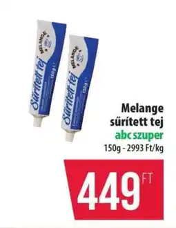 Coop Melange sűrített tej ajánlat