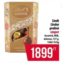 Coop Lindt Lindor praliné ajánlat