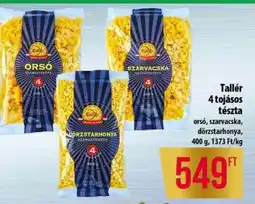 Coop Tallér 4 tojásos tészta ajánlat