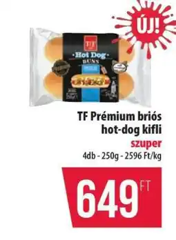 Coop TF Prémium briós hot-dog kifli ajánlat