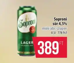 Coop Soproni sör 4,5% ajánlat