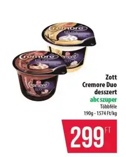 Coop Zott Cremore Duo Desszert ajánlat