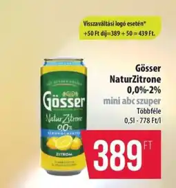Coop Gösser NaturZitrone ajánlat