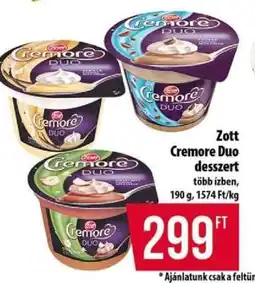 Coop Zott Cremore Duo Desszert ajánlat