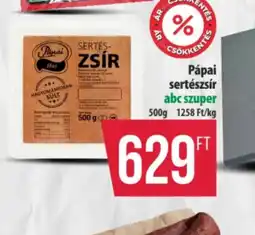 Coop Pápai sertészsír ajánlat