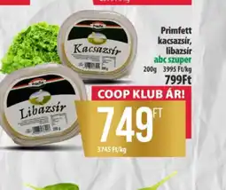 Coop Primfett kacsazsír, libazsír ajánlat