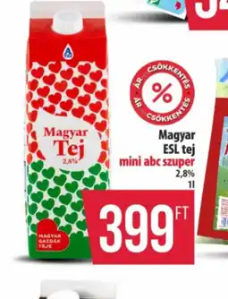 Coop Magyar ESL tej ajánlat