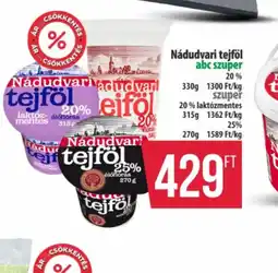 Coop Nádudvari tejföl ajánlat