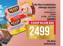 Coop Rio Mare Insalatissime készétel ajánlat