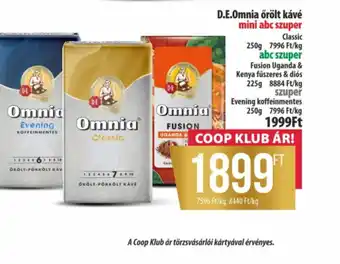 Coop D.E. OMNIA őrölt kávé ajánlat