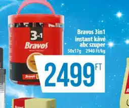 Coop Bravo's 3in1 instant kávé ajánlat