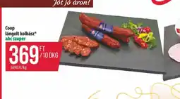 Coop Coop lángolt kolbász ajánlat