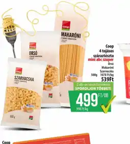 Coop Coop 4 tojásos száraztészta ajánlat