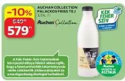 Auchan AUCHAN COLLECTION PALACKOS FRISS TEJ ajánlat