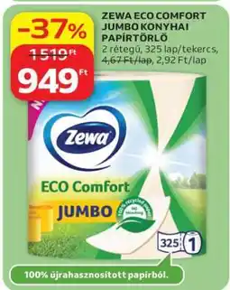 Auchan ZEWA ECO COMFORT JUMBO KONYHAI PAPÍRTÖRLŐ ajánlat