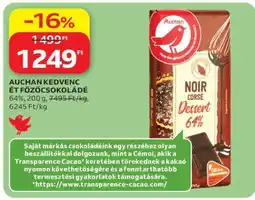 Auchan AUCHAN KEDVENC ÉT FŐZŐCSOKOLÁDÉ ajánlat