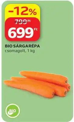 Auchan Bio sárgarépa ajánlat